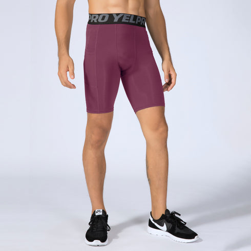 Quick Dry Men's Sports Tight Soft Running Compression Shorts